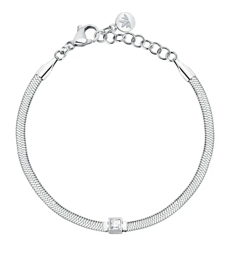 Morellato Brățară atemporală din oțel cu cristal Șarpe Gioia SAVY35
