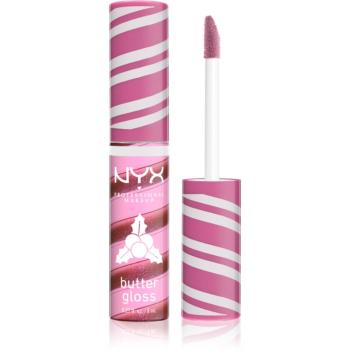 NYX Professional Makeup Holiday Butter Gloss lip gloss culoare 01 Holly Berry Swirl 8 ml