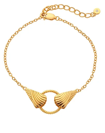 Hot Diamonds Brățară placată cu aur cu diamant autentic Golden Edit Hope DL705