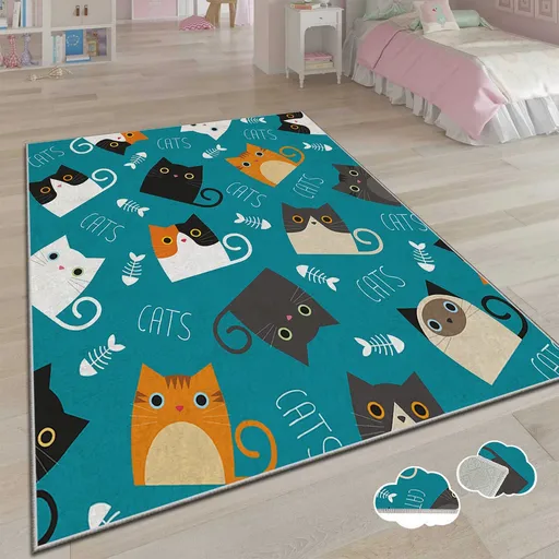 Covor, Csbrghl-589, 100x140 cm, Multicolor