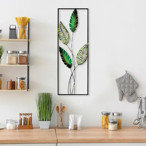 Decoratiune de perete, Timeyi 3, Dimensiune: 32 x 90 cm, Multicolor