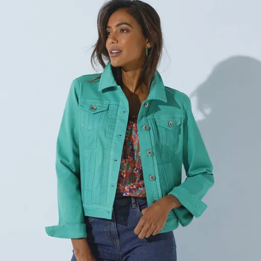 Jachetă cu nasturi cu revere decorative