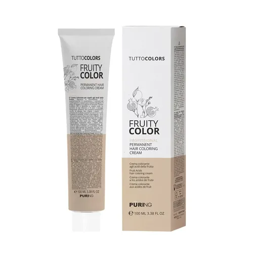 Vopsea de Par Permanenta Rosu Puring Fruity Color, 100 ml