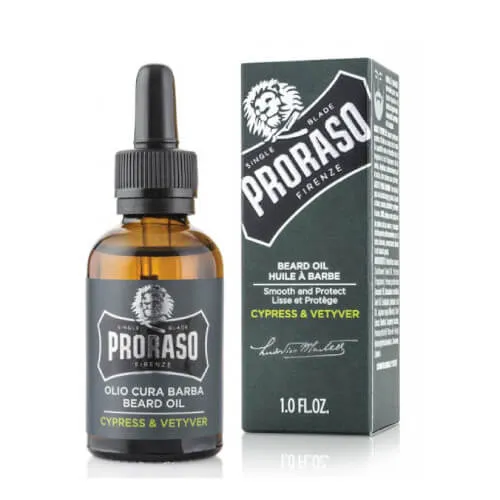 Proraso Ulei de barbă cu chiparos și vetiver Cypress & Vetyver (Beard Oil) 30 ml