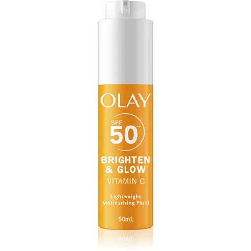 Olay Vitamin C Brighten & Glow fluid hidratant cu niacinamidă SPF 50+ 50 ml