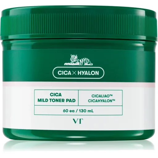 VT Cosmetics Cica Mild Toner Pad discuri pentru indepartarea impuritatilor cu efect calmant 60 buc