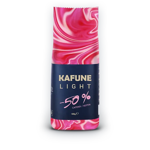 Kafune Cafea Boabe Light - Blend Superior De Cafea Boabe 500g, Gustul Profund Al Cafelei, Cu 50% Mai Puțină Cofeină