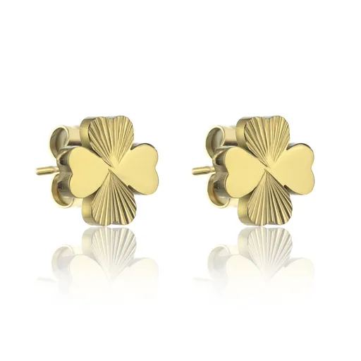 Emily Westwood Cercei placați cu aur Trifoi cu patru foi Macie EWE24012G