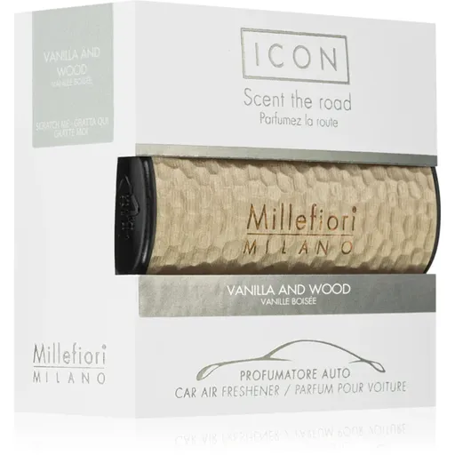 Millefiori Icon Vanilla & Wood parfum pentru masina 1 buc