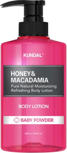 KUNDAL Lapte de corp hrănitor Honey & Macadamia Baby Powder (Body Lotion) 500 ml