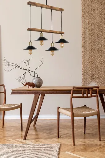 Lustra, Opviq, 534LUN3415, Maro / Negru