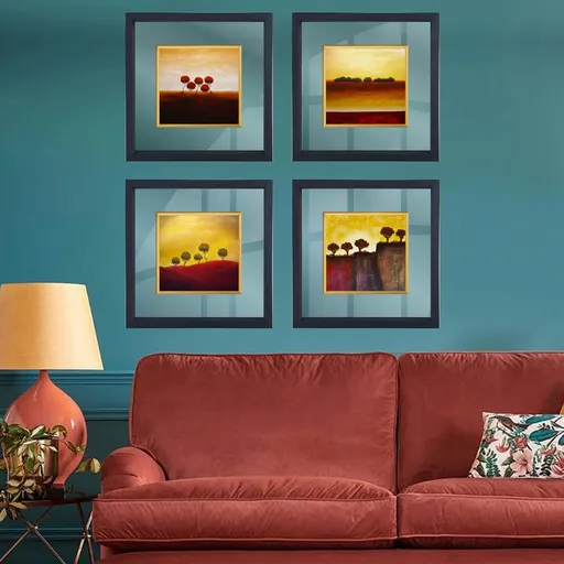 Tablou decorativ, CAM727146, Lemn, Multicolor