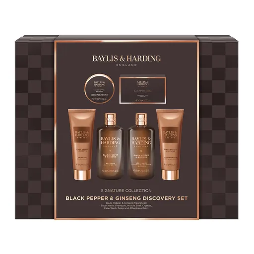 Baylis & Harding Set cadou Piper Negru & Ginseng 6 buc