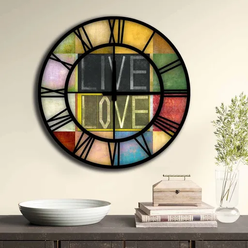Ceas de perete, 5050MS-030, ø50 cm, Multicolor