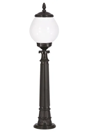 Lampadar de exterior, Opviq, 685AVN1284, Alb/Negru
