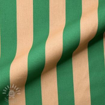 Dekorációs anyag premium Joyful Basic Stripe green digital print