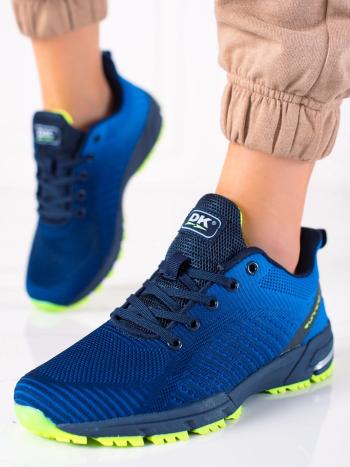 Adidași trendy pentru femei de culoare albastră fără toc