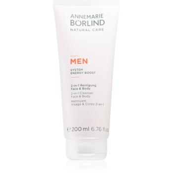 ANNEMARIE BÖRLIND MEN SYSTEM ENERGY BOOST gel de curățare pentru fata si corp pentru bărbați 200 ml