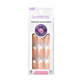 KISS Unghii autoadezive ImPRESS Nails - Everlasting 30 buc