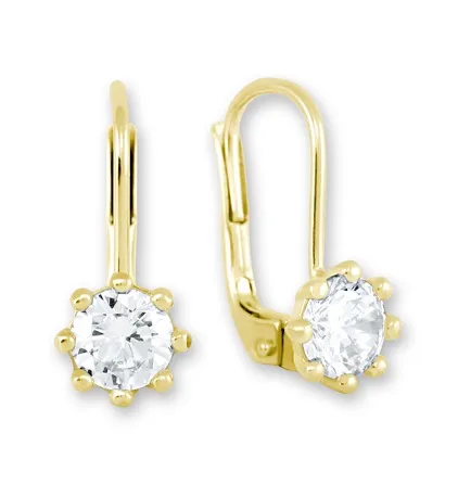 Soliter Cercei de aur cu cristale 236 001 00771