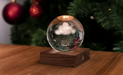 Lampă de masă cu motiv laser 3D, multe variante - Gingko Motiv: dešťový mrak