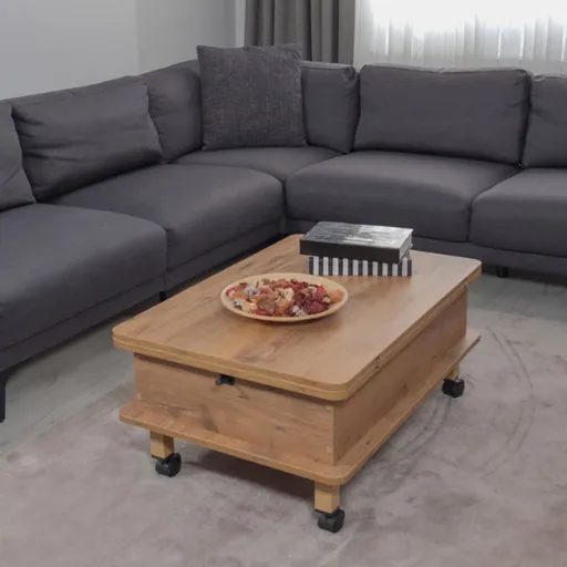 Masuta de cafea, Hanah Home, Dy Adt, 90x40x60 cm, PAL, Pin