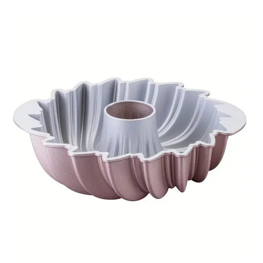 Forma de chec Dr.Oetker Creative Sun 2555, 24 cm, Rotund, Aluminiu turnat, Roz auriu