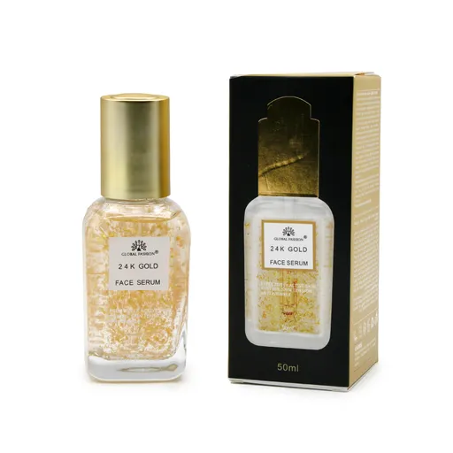 Ser cu Niacinamida si Acid Hialuronic, Global Fashion, Ser 24K Gold, 50 ml