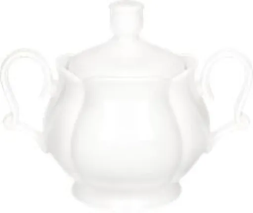 Zaharnita cu capac, Queen, Brandani, 14x9x11 cm, portelan New Bone China