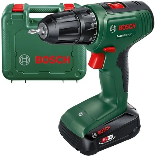 Masina de gaurit / insurubat, Bosch EasyDrill 18V-38 06039D8003, cu 1 acumulator, 18 V, 2 Ah