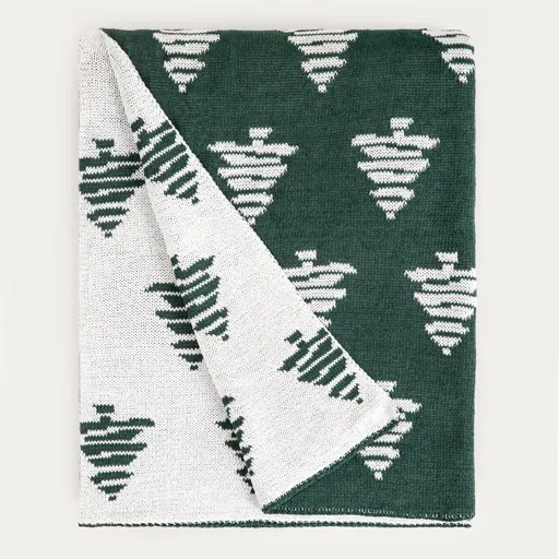 Patura Arnin, Homla, 150x200 cm, poliester, verde/alb