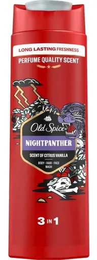 Old Spice Gel de duș pentru bărbați NightPanther (Body-Hair-Face Wash) 400 ml