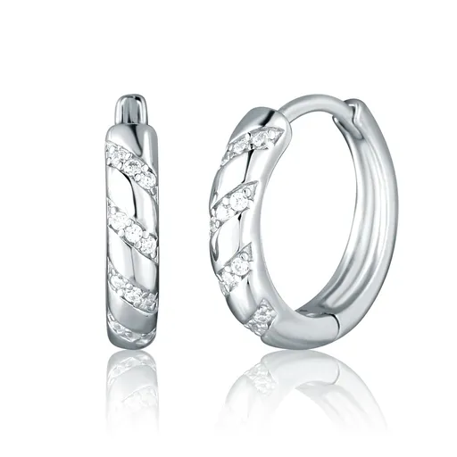 JVD Cercei atemporali din argint cu zircon SVLE2866X610000