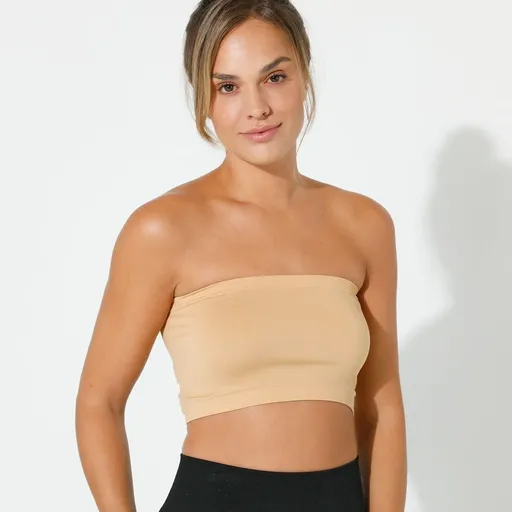 Set de 2 sutiene bandeau, fără arcuri