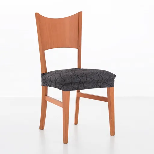 Set de 2 huse de scaun jacquard elastice cu model de fundă