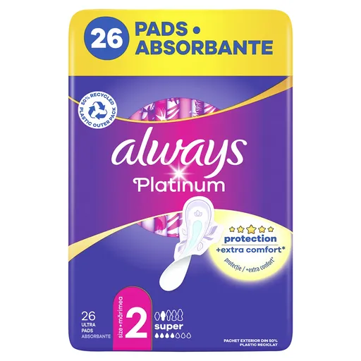 Always Absorbante igienice Ultra Platinum Super 26 buc