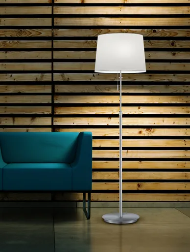 Lampadar Lyon, TRIO, 46.3x180 cm, 60W, 3x E27, metal, nichel mat/alb