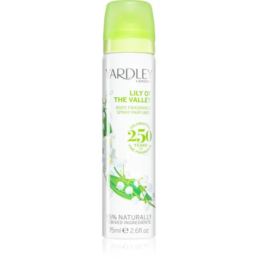 Yardley Lily Of The Valley deodorant spray pentru femei 75 ml