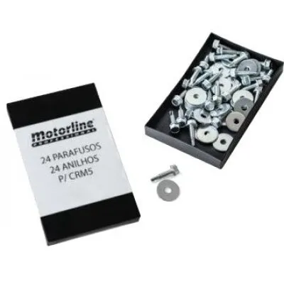 Set suruburi forante si saibe pentru montaj cremaliera Motorline CRM5 MCP24