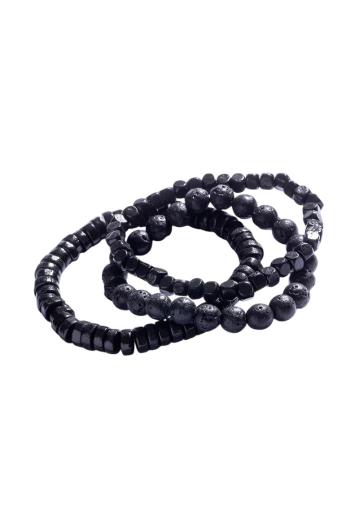 Marc Malone Set de trei brățări din mărgele cu pietre minerale MCGB5090