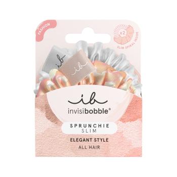 Invisibobble Elastic de păr Sprunchie Slim Bella Chrome 2 buc