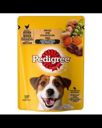 PEDIGREE Adult plic 100g hrana umeda pentru caini adulti bucati de pui si legume in sos