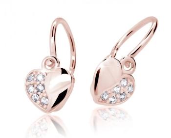 Cutie Diamonds Cercei pentru copii din aur roz cu diamante Inimă DC2160-10-00-X-4