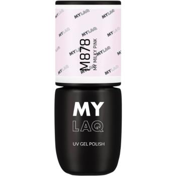 MYLAQ UV Gel Polish gelový lak na nehty odstín My Milky Pink 5 ml