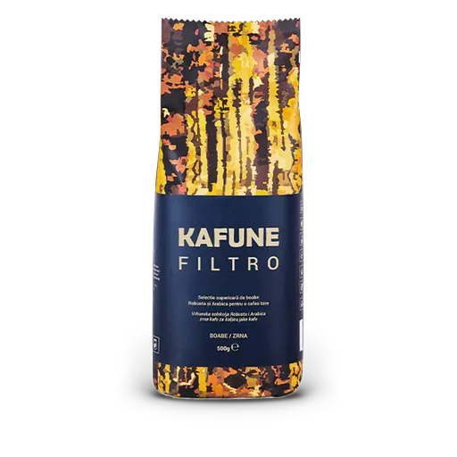 Kafune Cafea Boabe Filtro - Blend Superior De Cafea Boabe 500g Pentru Filtru, Cu Un Retrogust Persistent și Ușor Picant, Cu Note De Ciocolată