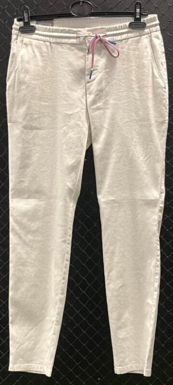 Alberto Clara Linen Twill White 32 Nohavice