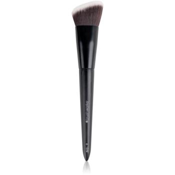 Brushworks Angled Flat Top Foundation Buffing Brush pensula plata pentru machiaj tip NO. 9 1 buc