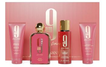 Afnan 9AM Pour Femme - EDP 100 ml + gel de duș 100 ml + voal de corp 150 ml + loțiune de corp 100 ml