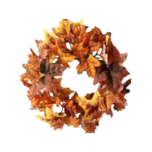 Ghirlanda din frunze de toamnă, 30 cm