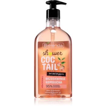 Bielenda Shower Coctail Peach + Kombucha gel de dus revigorant efect regenerator 400 ml